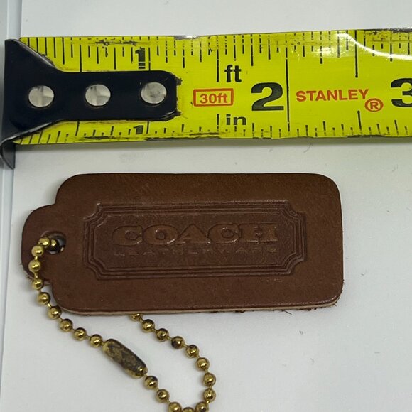 Vintage COACH LEATHER Hang Tag Classic Glove-Tanned Leather - Picture 4 of 4